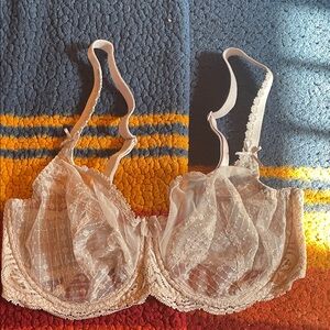 Empreinte Lace Underwire Bra - Cream